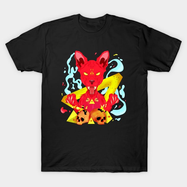 The Cat Illuminati T-Shirt by MariRiUA